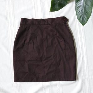 Brown vintage wool skirt